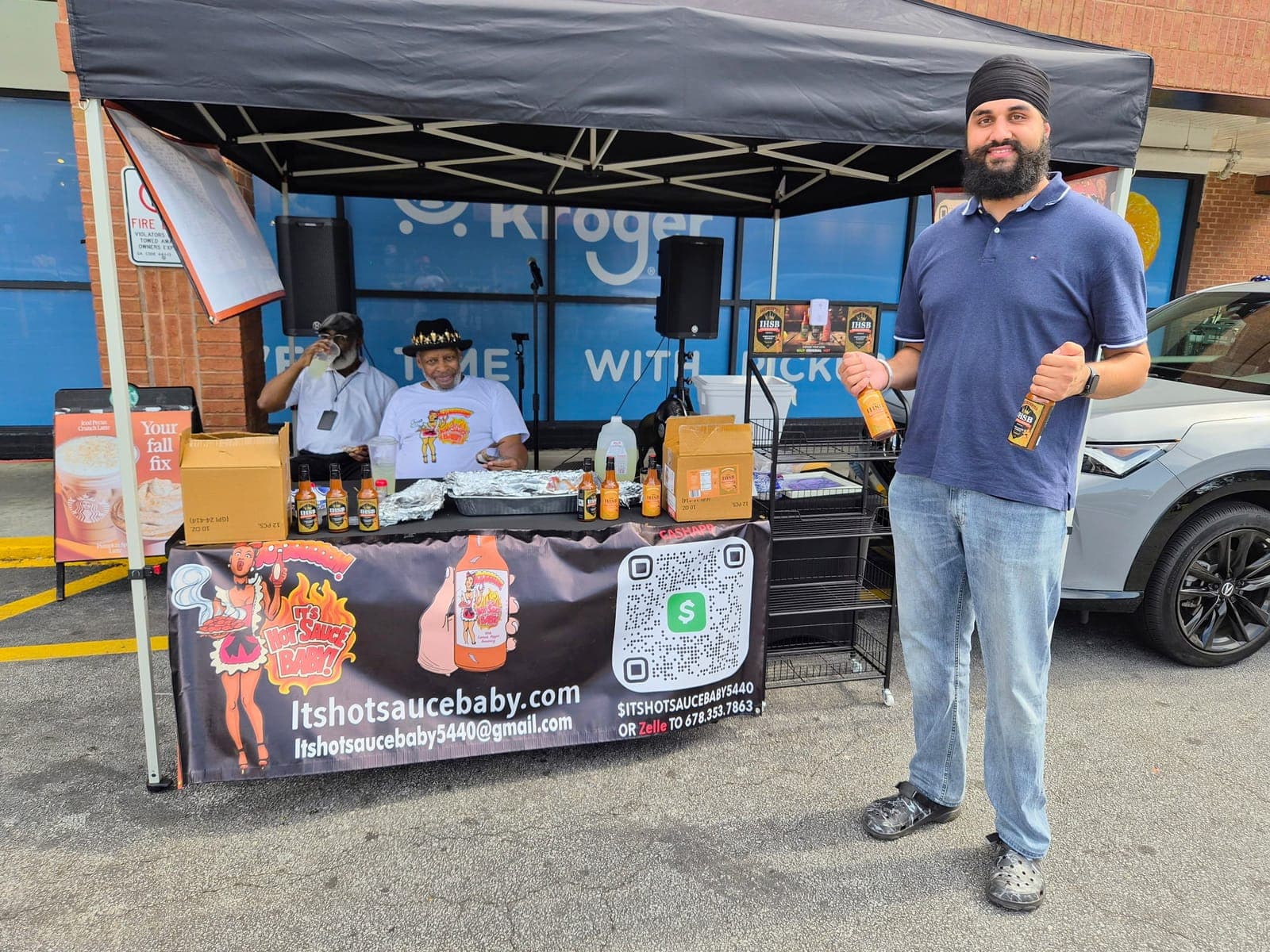 It's Hot Sauce Baby Labor Day tasting at Kroger