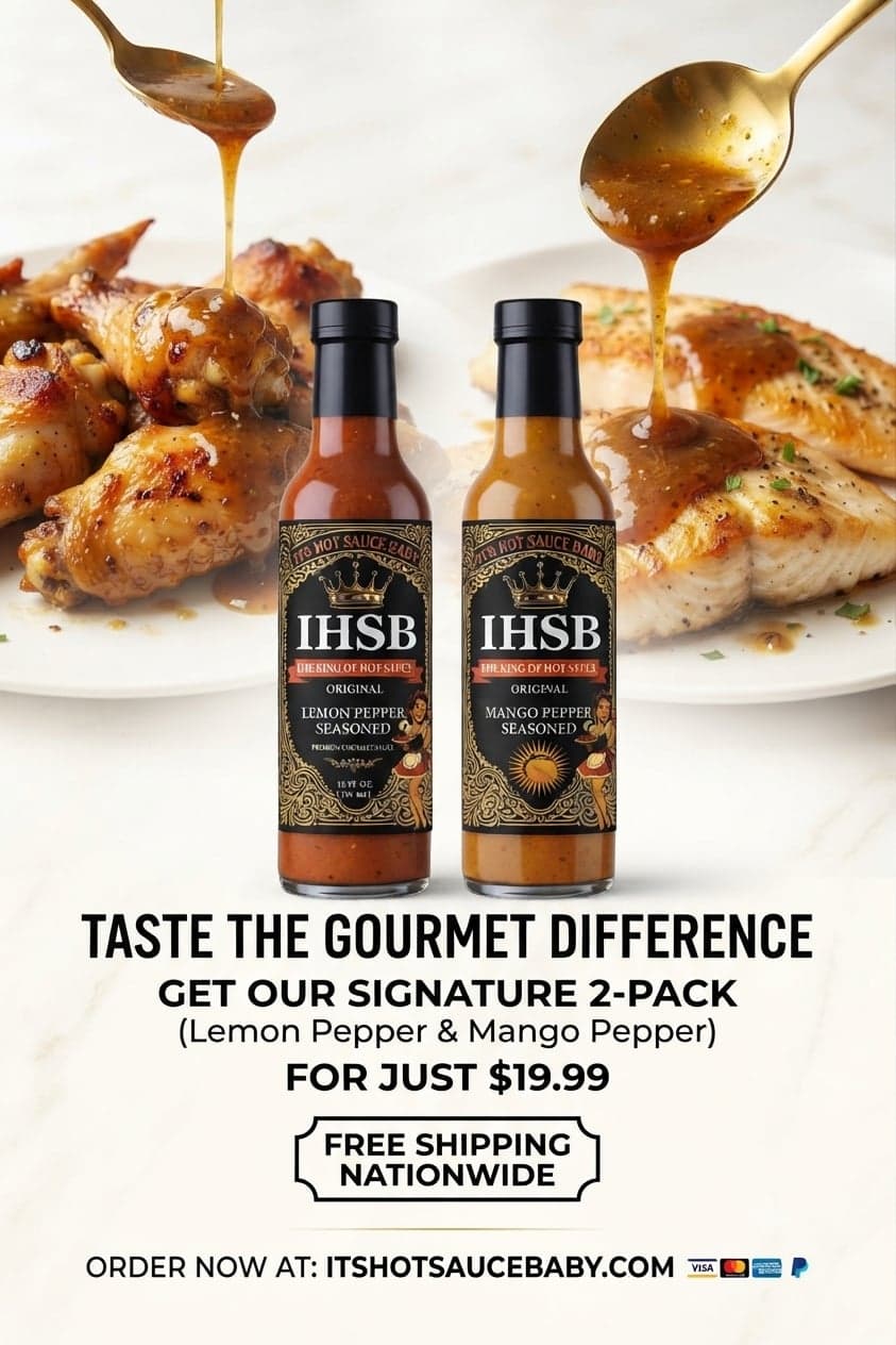 IHSB Signature 2-Pack: Lemon Pepper Seasoned and Mango Pepper Seasoned for $19.99 with free shipping